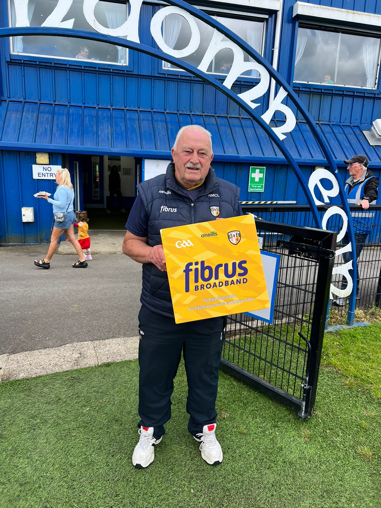 Roy McLarnon recognised for 40 years of service to Antrim GAA